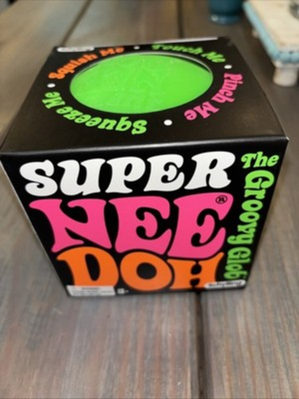 Schylling Super NeeDoh XL Groovy Glob Original Jumbo 4.5 in Fidget Toy New Green